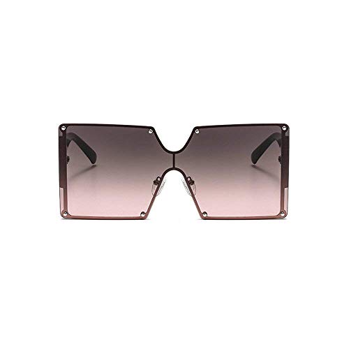 Image of mincl /Oversized Shield Sunglasses Woman 2019 Fashion Luxury Shades UV400 Vintage Flat Top Futuristic Sunglasses