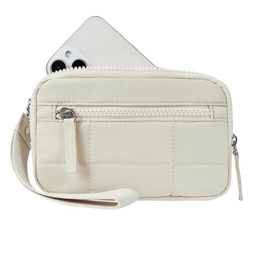 Cartera de pulsera para mujer, compacta, 18 x 4 x 13 cm, de almacenamiento para tarjetas de crédito, organizador de viaje con cremallera, 1 pieza para hermana, esposa, hija, amiga, regalo