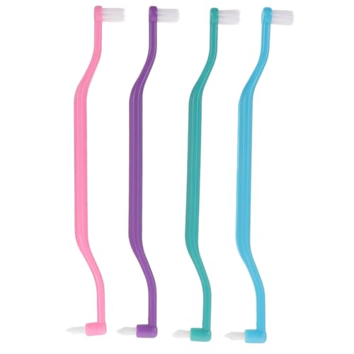 FRCOLOR 4Piezas Interdentales De Doble Para Limpieza Bucal Herramientas Ergonómicas De Oral