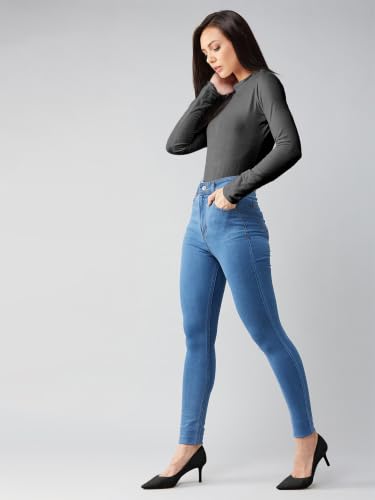 Image of Dolce Crudo Distressed High Rise Skinny Jeans for Women