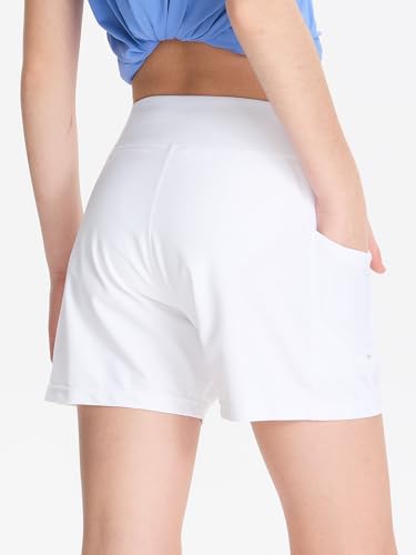 DEVOROPA Youth Girls Swim Board Shorts with Mesh Liner Quick Dry Beach Summer Swimwear Kids Swimming Shorts UPF 50+ Pockets3