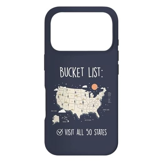 Visitez Tous Les 50 États, Carte de Voyage des États-Unis, Mission accomplie Coque pour iPhone 17 Pro