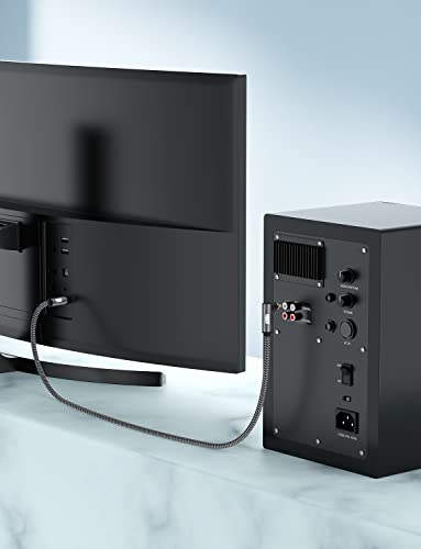 Cable de audio RCA chapado en oro para subwoofer y cine en casa con conector coaxial de 5M 3