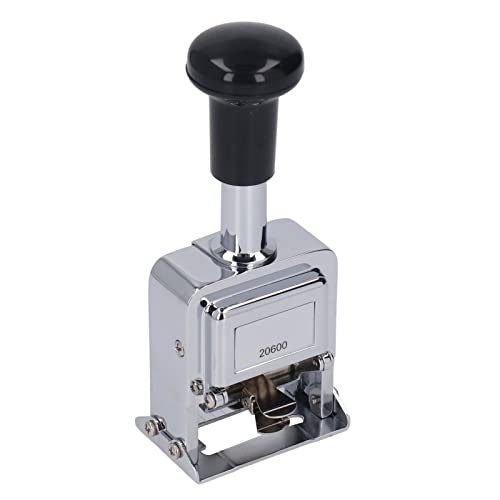 Automatic Numbering Machine Jumping Number Serial Number Stamp Numberer Coding Machine Number Machine Zinc Alloy 6 Digits Automated Stamps