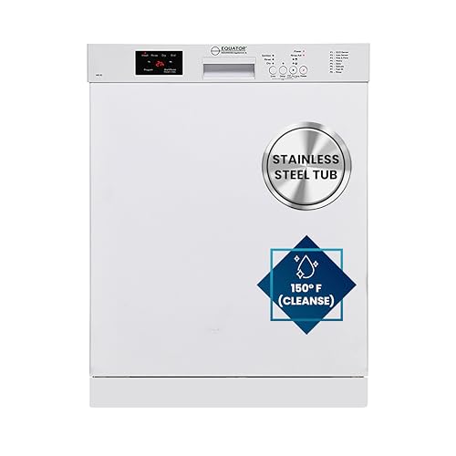 Equator Advanced Appliances 82 Equator 24 In Dishwasher 14 Place+Wine Rack 3.4G Quiet 51 Db 110V E-Star Ada In White thumb #1
