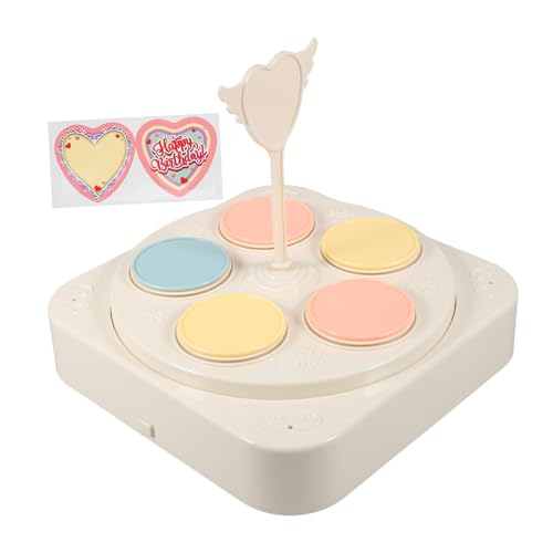 FUNNETOYU Máquina de Sushi de la máquina de postres Mostrar Casarse Soporte de Pastel Puestos de Cupcake Soporte de exhibición Giratorio para Tazas Soporte de exhibición del carrusel AbS