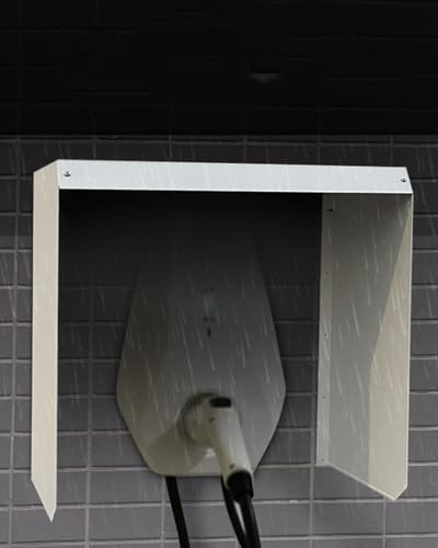Elitix Wallbox Boîtier Mural Individuel pour Borne de Recharge Extérieure pour Véhicules Électriques, Housse de Protection pour Borne(A,WxHxD 80x70x25cm/31x27x10in)