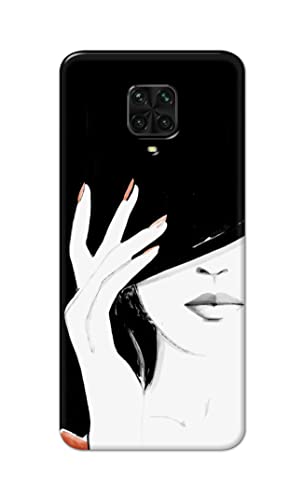 Image of PRINTFIDAA Photo of Beautiful Girl Hard Back Cover for Poco M2 Pro /Redmi Note 9S Back Cover -(P6) KAT1005