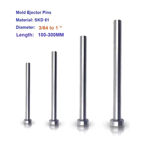 Pasadores eyectores rectos SKD61 para evitar atascos en desmoldeo gris L 150mm 3