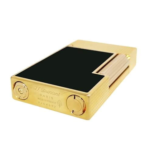 Encendedor clásico de latón negro mate con sonido Ping miniatura 3