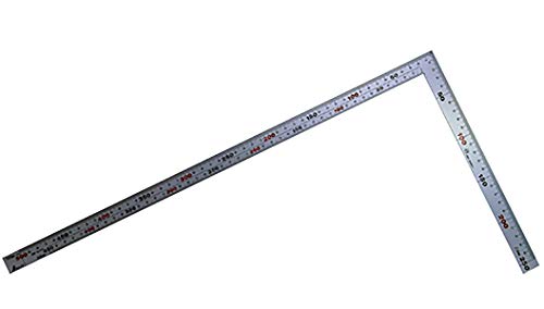 Shinwa Measurement Silver Carpenter's Square Thick Hirohaba 50cm 10405