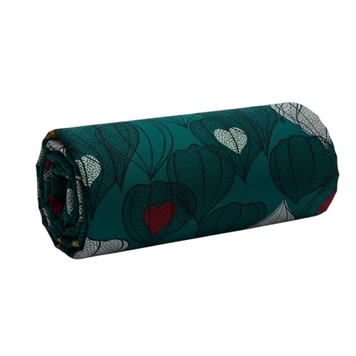 Image of BBSPED Innovation King Size Double Bed Bedsheet Set Leaf Print, Glace Cotton, 2 Pillow Covers, 90x100 (Green, Leaf Print)