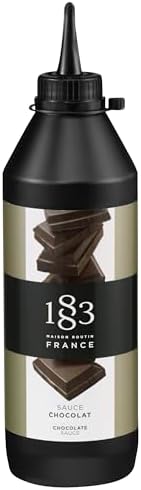 1883 Chocolate Sauce – Rich Gourmet Flavor – Made in France – 500ml / 16.9 Fl Oz Bottle