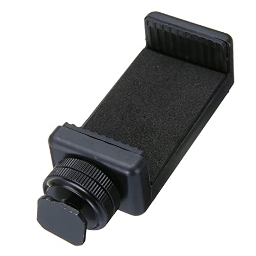 Image of BKN 1 /4 inch Flash Hot Shoe Screw Adapter Tripod Mount Phone Clip Holder for DSLR Camera (1x Shoe Screw Adapter & 1x Tripod Mount Phone Clip)