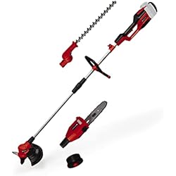 Einhell Power X-Change 36V Cordless Garden Multi Tool - 4-in-1 Long Reach Hedge Trimmer, Chainsaw, Strimmer and Brush Cutter - GE-HC 18 Li T Solo Pole Mounted Multi-Tool (Battery Not Included)