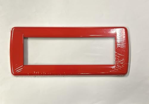 Plaque 6 modules Vimar Idea Rondò rouge 16756.04 pour centraliser vos commandes