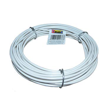 Wurko - Alambre Forrado Blanco 2,5 mm, Rollo 25 Metros Cover