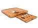 Bamboo Cheese Board and Knife Set in Kraft Gift Box - Charcuterie Serving Platter - Unique Gift for Christmas, Birthdays, Mom, Wedding – Hidden Cutlery Tray
