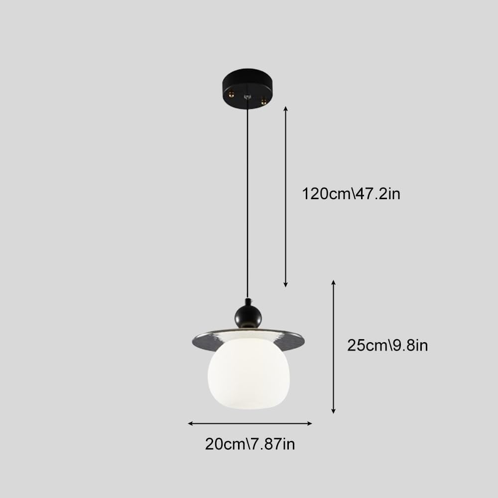 Mid Century Pendelleuchte, moderne Kupfer-Hängelampe, nordischer verstellbarer Kronleuchter for Kücheninsel, Esszimmer, Bar(20 * 25cm)
