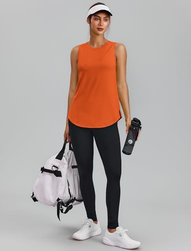 Image of PINSPARK Workout Tank Tops for Women UPF 50+ Side Slits Athletic Gym Shirt