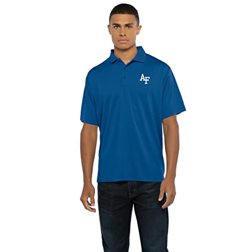 Men's Collegiate Polyester Mesh Team Icon Polo, Air Force Falcons, X-Large by Vantage Apparel - Used condition - US$10.35