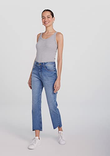 Regata Básica Feminina Modelagem Slim Em Ribana