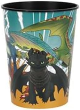 Unique How to Train Your Dragon Birthday Party Supplies Bundle includes 12 Plastic Reusable Cups 16oz image 3