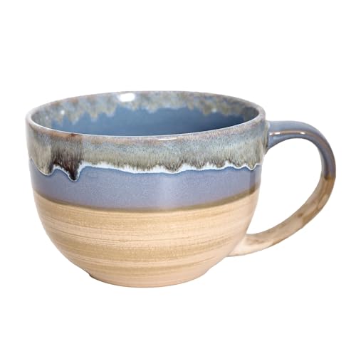 hengshukeji Large 24 OZ/700ml Ceramic Coffee Mugs,Soup Bowls with Handles,Extra Big Jumbo Tea Cup Mug for Office and Home