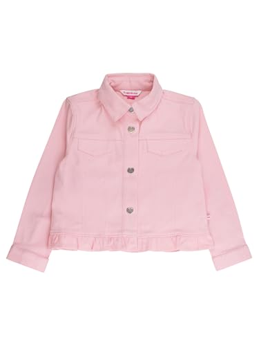 RuffleButts Baby/Toddler Girls Stretch Denim Ruffle Jacket