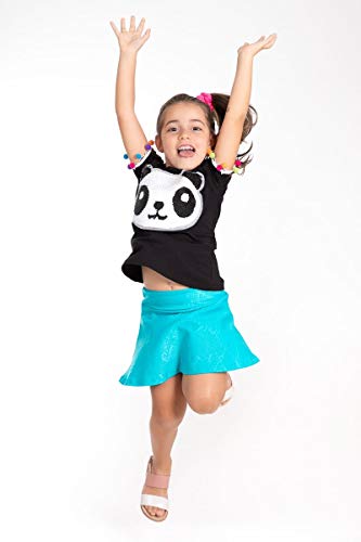 Shorts Saia azul turquesa Cor:azul turquesa;Tamanho:6