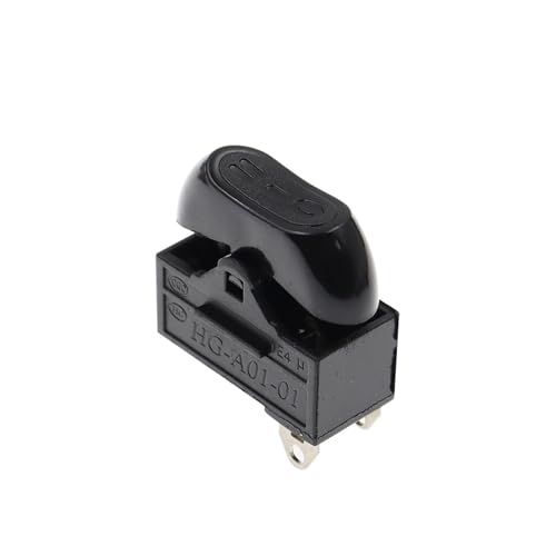 4PCS 10A 250VAC Hair Dryer Switch,Rocker Switch,3 Position ON Off Boat Switch(Black)