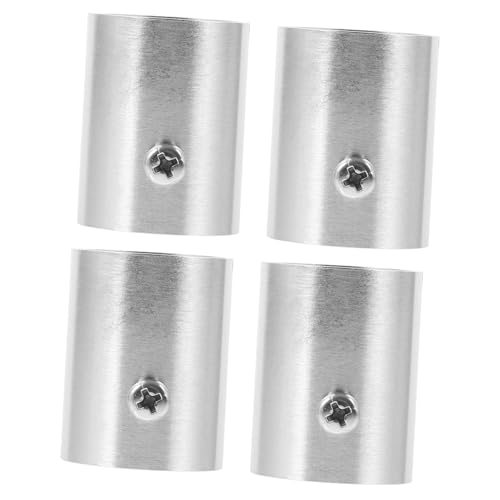 Levemolo 4 pcs Closet Rod Bracket Curtain Rod Holder for Wardrobe and Sturdy Design for Use