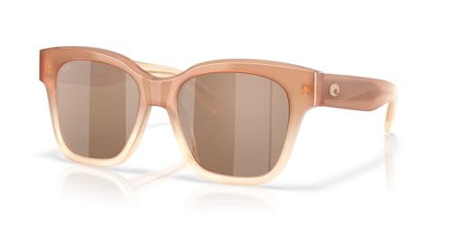 Costa Woman Sunglasses Sandbar Frame, Copper Silver Mirror Lenses, 54MM2
