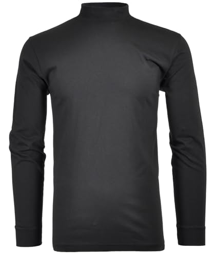 RAGMAN Herren RAGMAN Stehkragenshirt langarm Gr. XL, Schwarz-009