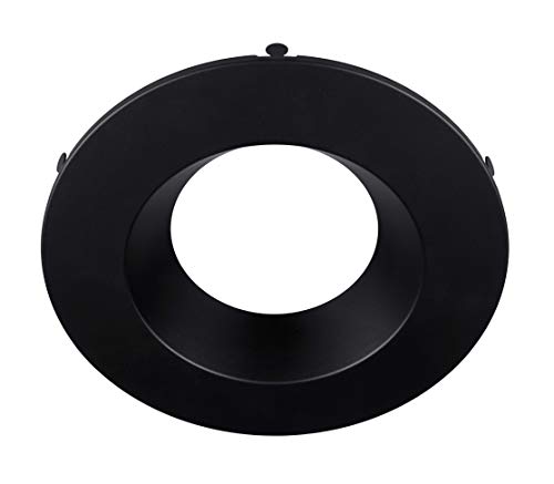 NICOR Lighting DLR56-5-TR-BK LED Downlight Faceplates, Black