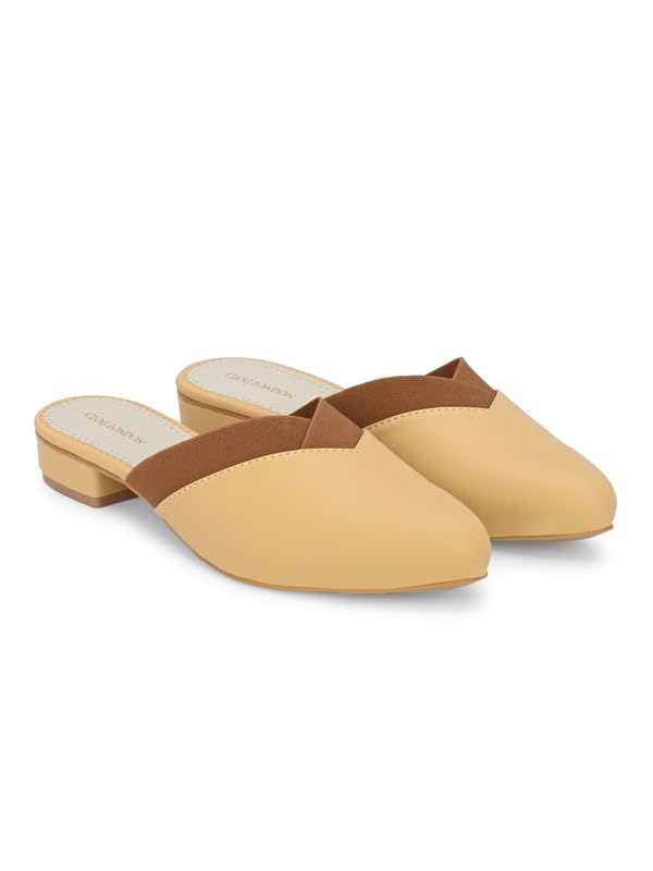 Women’s Black Pointed-Toe Mule Flats with Cross-Strap-image-14