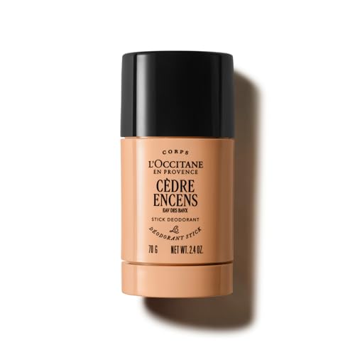L'OCCITANE - Déodorant Stick Cèdre Encens (anciennement Eaux des Baux) - 70 g - Fabriqué en France