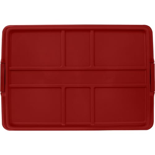 Image of Holiday Storage Bins Clear 72Qt Stackable 6-Pack