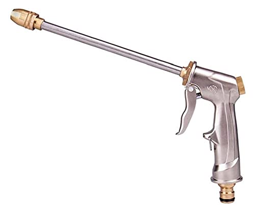 XYXXBB Garden Hose Nozzle Multi Function Long Metal Spray Gun Multi Function Spray Gun Portable 360 Degree Rotaing High Pressure Sprayer