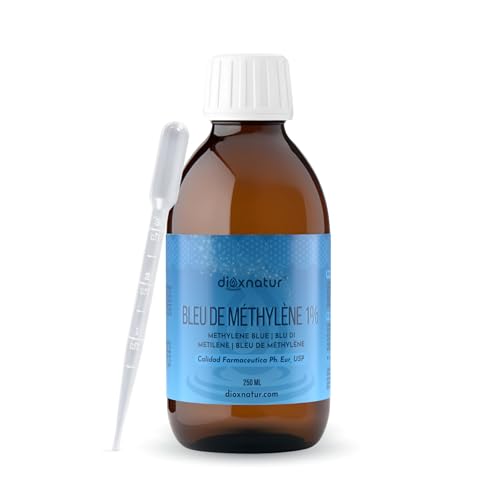 Bleu de méthylène 1% liquide avec pipette intégrée de 250 ml