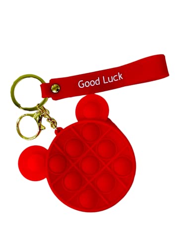 Image of AUGEN Cute Pop It Coin Purse Pouch Keychain For Gifting With Key Ring Anti-Rust (Pack Of 1)