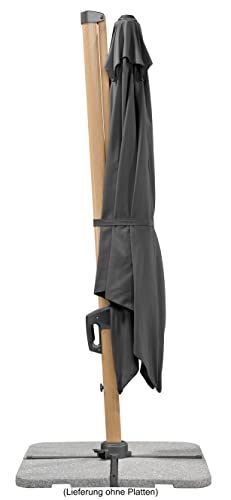 Ampelschirm Rhodos Twist Woody ca. 300 x 300 cm - 10