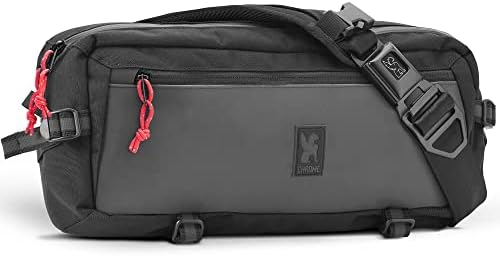 Chrome Industries Kadet Sling Messenger Bag - Low Profile Crossbody Pack Our Signature Belt Buckle Closure, Night, 9 Liter