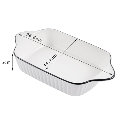 Plats de cuisson en céramique rectangulaires lot de 4 pour simplifier vos repas