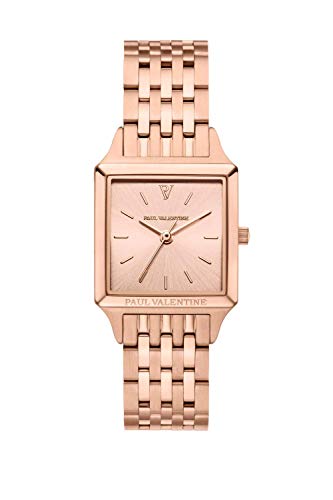 PAUL VALENTINE® Vindemia Montre Femme en Acier Inoxydable de qualité supérieure - Montres de 23 mm - élégante Montre pour Femmes avec Un Mouvement à Quartz Japonais - Résistant aux éclaboussures Cover