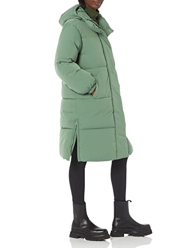 Amazon Essentials Damen Übergroße Lange Pufferjacke (Erhältlich in Übergröße), Salbeigrün, XX-Large