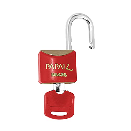 Cadeado Color Line, Papaiz, CR25, Vermelho