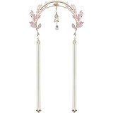 Hanfu Headband Long Tassel Headband Crown Cosplay Props Princess Headwear Wedding Headdress Hair Accessories Pink