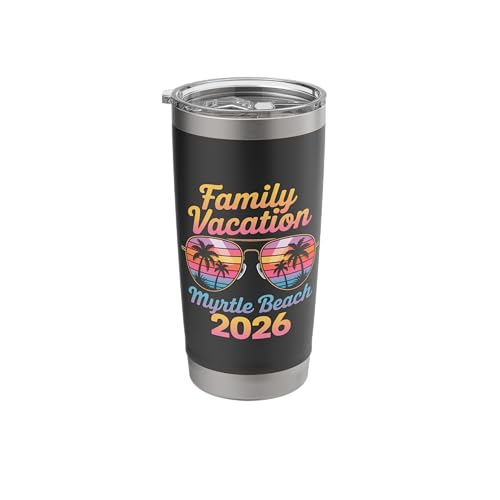 Myrtle Beach 2026 Family Beach Vacation Stainless Steel Insulated Tumbler