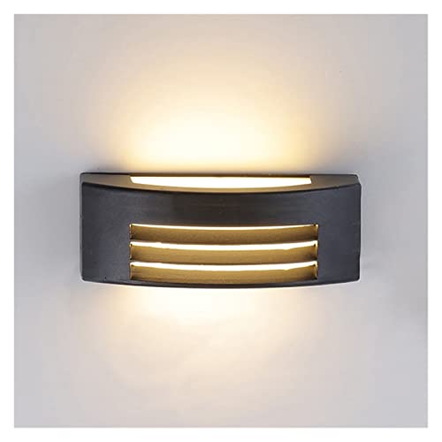 PTLYE Lámpara de Pared Moderna para Exteriores, Resistente al Agua, de aleación de Aluminio, LED, E27, para Patio, Pasillo, Porche, Sala de Estar, Aplique de Pared, lámparas de Pared